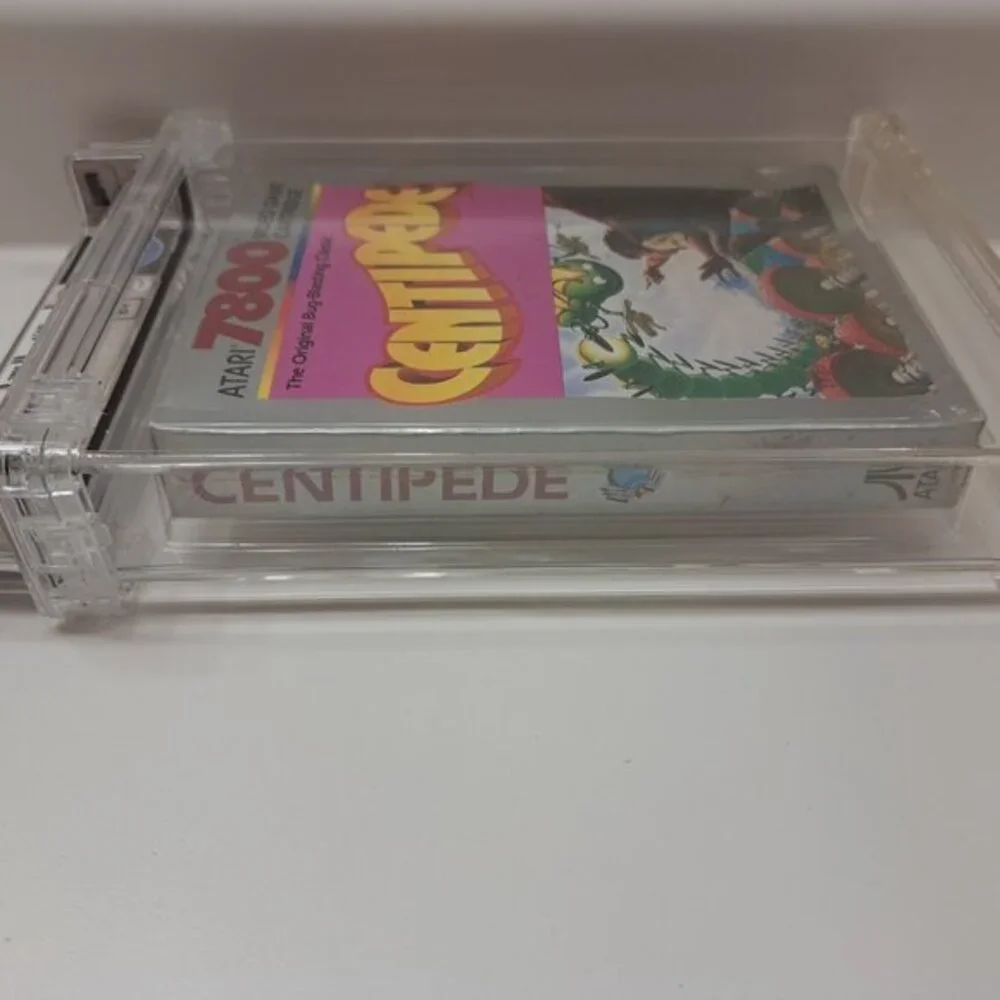 Atari 7800 Video Game Centipede WATA Graded 6.0 Box New Sealed 1987 Silver Box